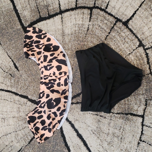 SHEIN Other - Leopard/black bikini
